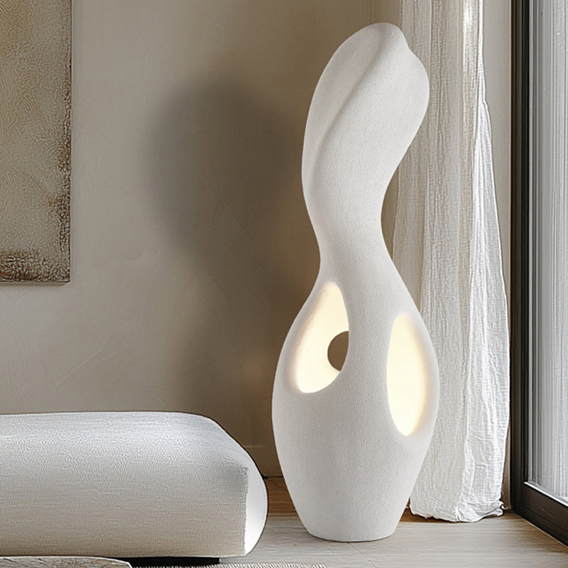 Lampes sur pied blanches en mousse haute densité