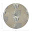 Monkey Small Jungle White Vegan Leather Round Coasters-1633752177