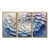 Toile avec cadre flottant or