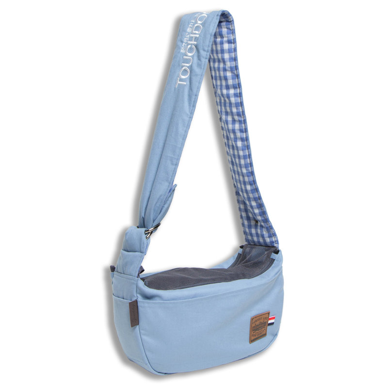 Sac de transport pour animal de compagnie mains libres Touchdog «Toga-Bark», Bleu
