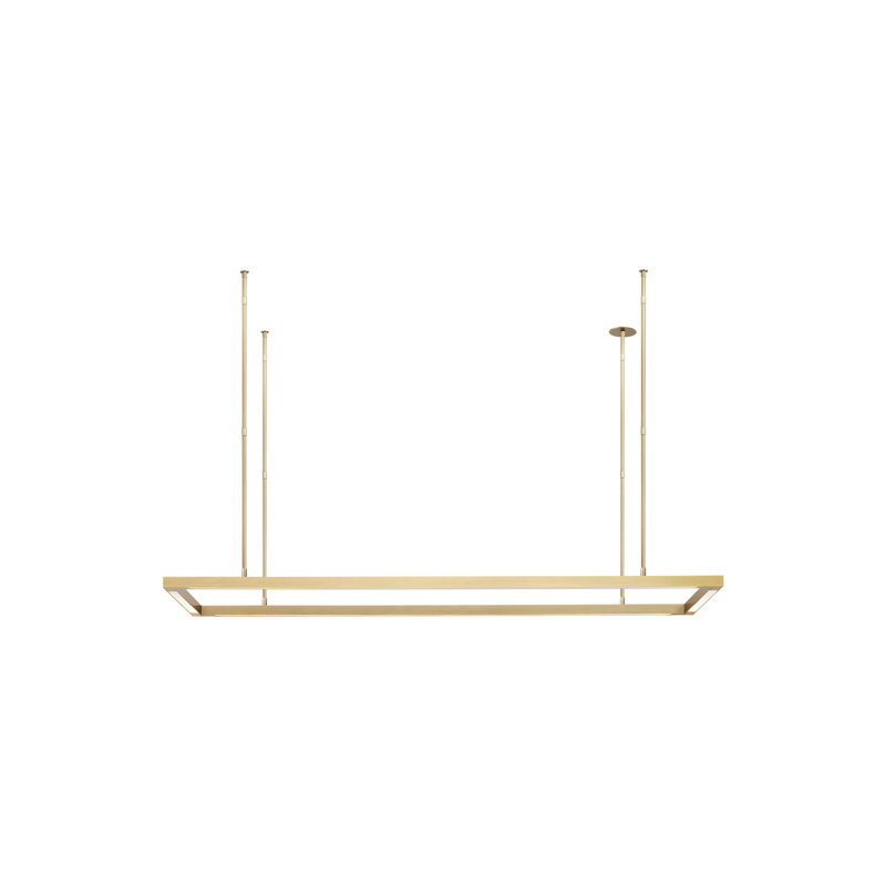 Halo 1 - Light LED Pendant, Natural Brass