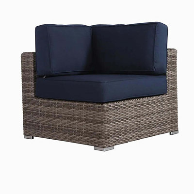 Stylish Rattan Wicker Fully Assembled 6-Person Seating Group with Premium Sunbrella Cushions – Perfect for Outdoor Entertaining