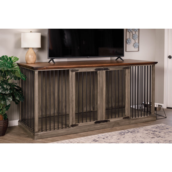 TV Stand Dog Crate  Custom Dog Kennel TV Stand