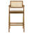 Alphild Upholstered Counter Stool with Solid Wood Frame