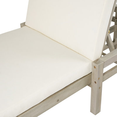 Ensemble de 2 chaises longues d'extérieur