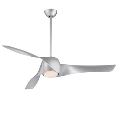 58" Artemis 3 Blade LED Smart Ceiling Fan with Remote, Lighting Kit Included