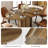 55-Inch Oval Dining Table with Wave-Shaped Base