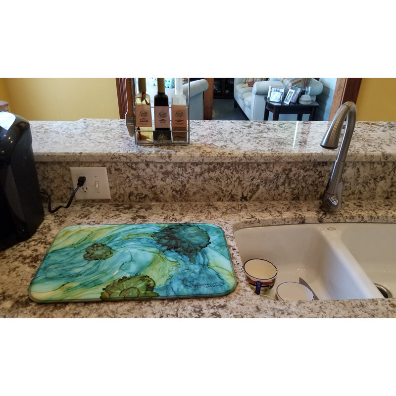 Tapis de séchage pour fleurs abstraites