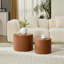 Table en cuir brun moderne Modern-129464864