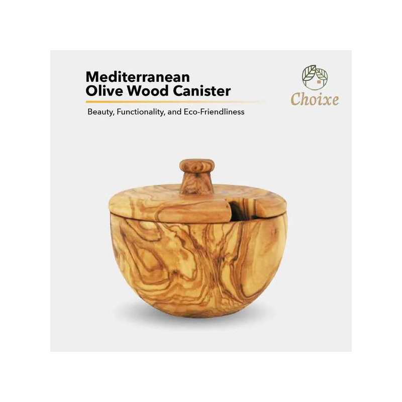 Pot méditerranéen en bois d'olivier