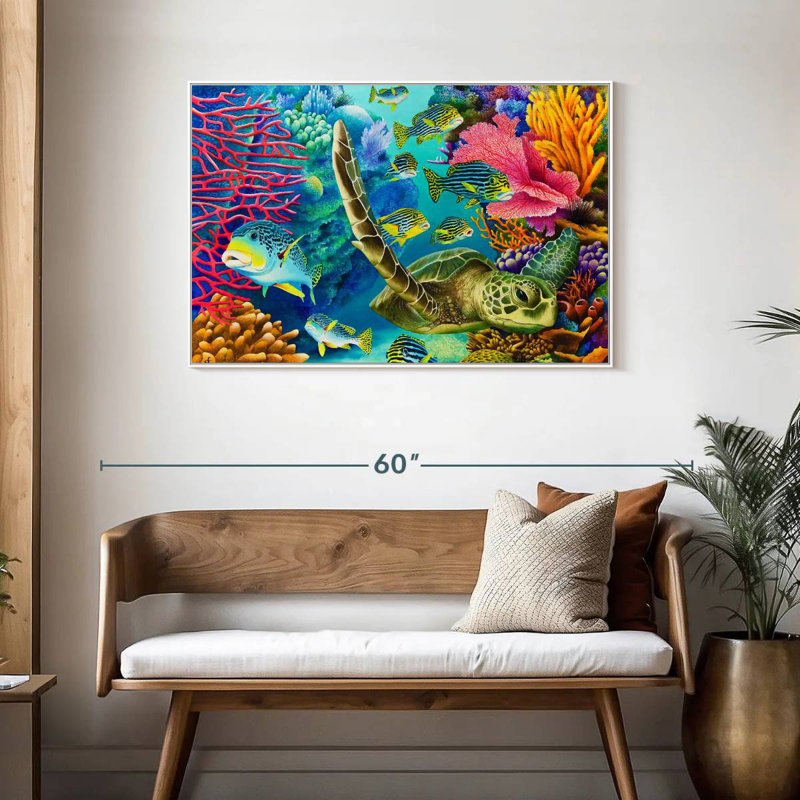 Coral Canyon, Cadre flottant blanc, 43 po x 29 po