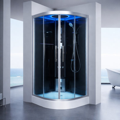 Platinum DZ901L 42" x 42" Corner Steam Shower