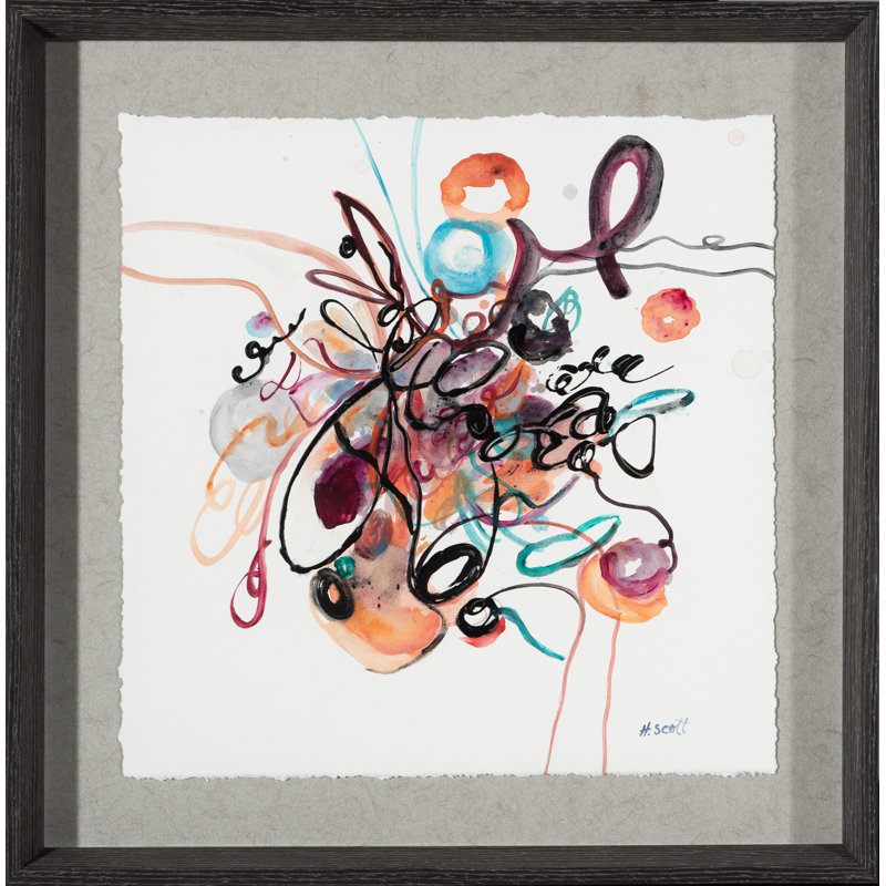 P's And Q's 4 Painting by H. Scott, Black