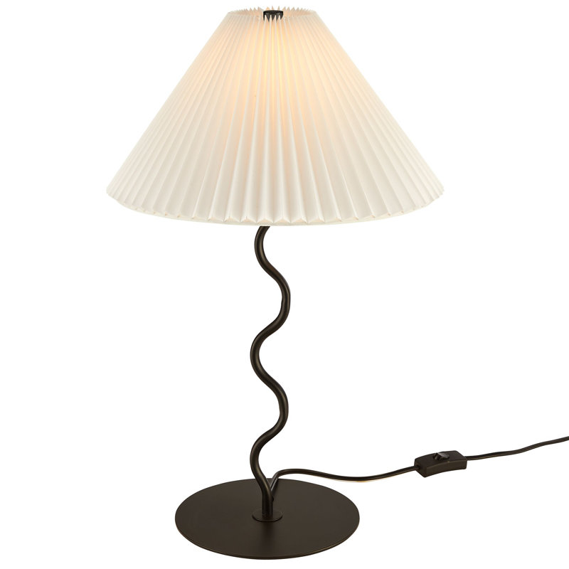 Lampe de table Wave Squiggle en noir