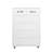 Six drawer side table-Multi Storage Function: White color cabinet with 6 drawers Simple design-12974969