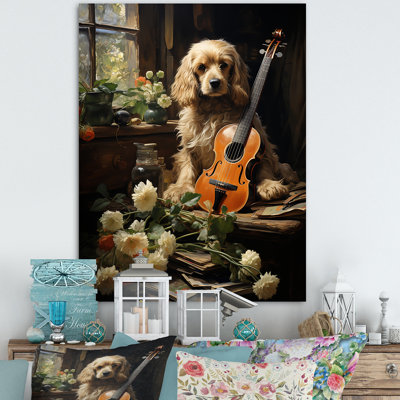 Cocker Spaniel Serenade sur toile