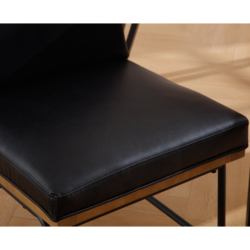 Tabouret court 21 po Rekiyah, Noir, noir, noir, noir