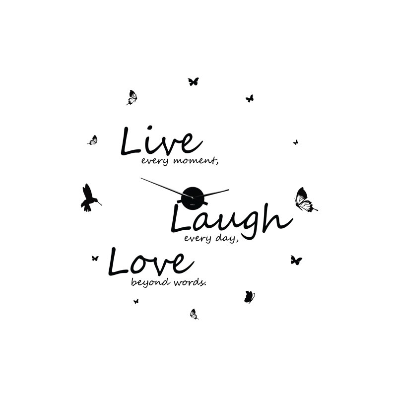 Live Laugh Love Wall Clock