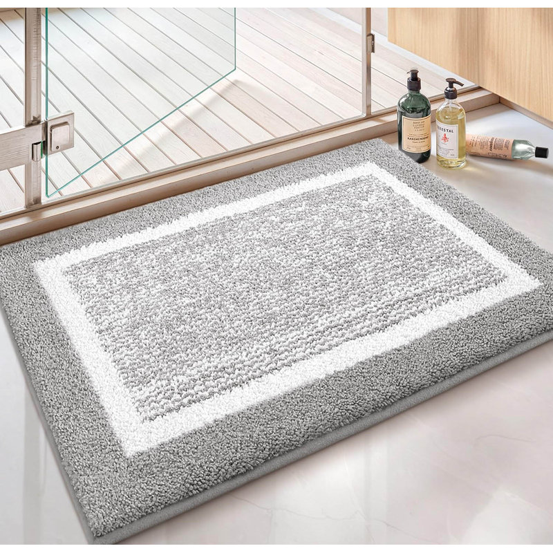 Rectangle Bath Mat, Grey