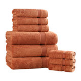 Glennet Heritage Certified Egyptian Cotton Plush Absorbent 9 Piece Bathroom Towel Set