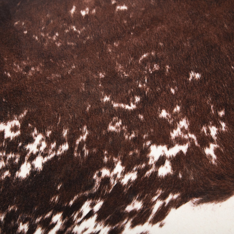  Tapis en cuir de vache brun
