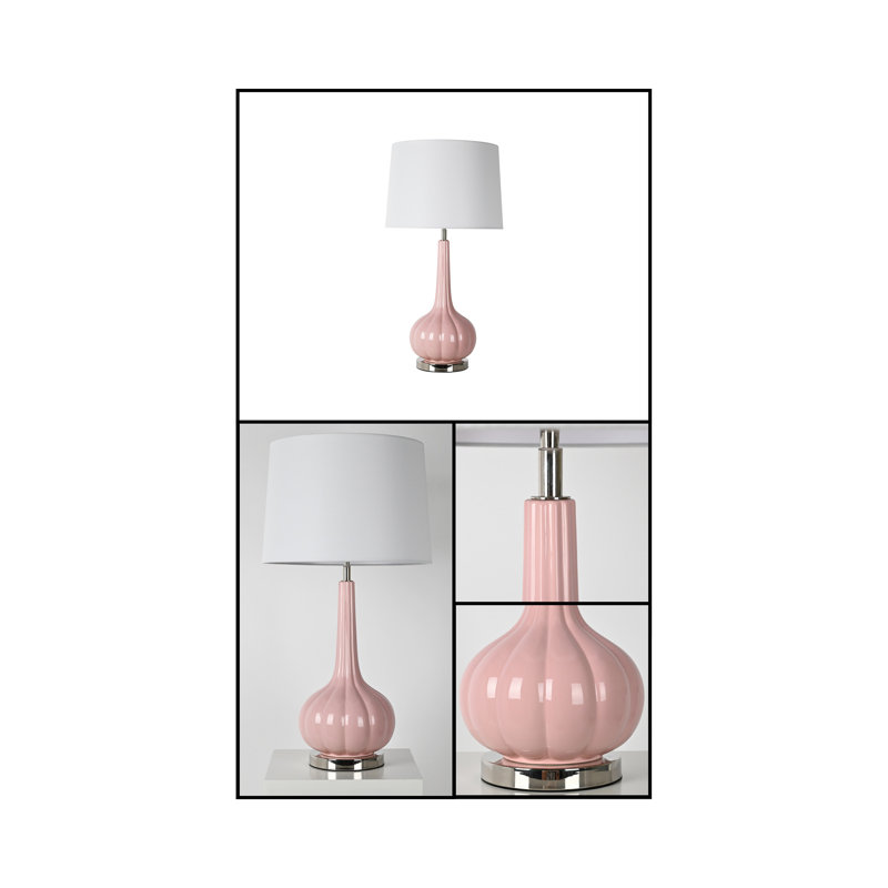 Bari 30.82" Pink Table Lamp