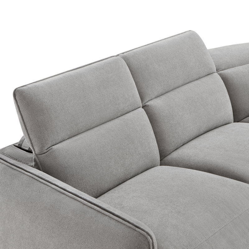  Canapé modulaire inclinable rembourré Bayne, Elite Dove Performance