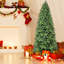 Arbre de Noël de 7 pi avec 1375 pointes en PE + PVC - Arbre de Noël plein corps avec branches articulées, assemblage facile, support en métal stable, décoration de Noël classique-42388618