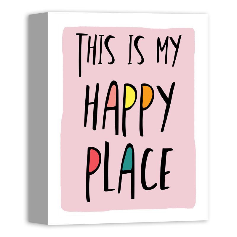 « daisie my happy place », art, H 14 po x l 11 po, Toile tendue