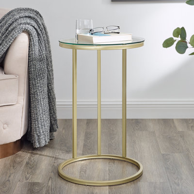 Table de bout en verre Sanath
