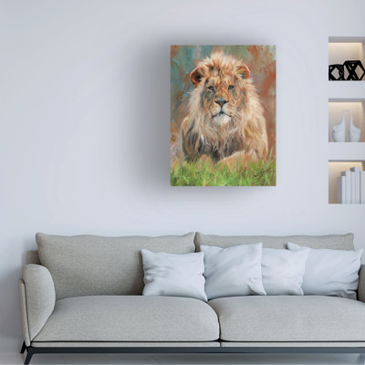 «David Stribble Lion Front», art sur toile 1012