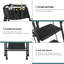 Escabeau pliant en acier à 5 marches avec sac à outils amovible, noir-579216995-579216996