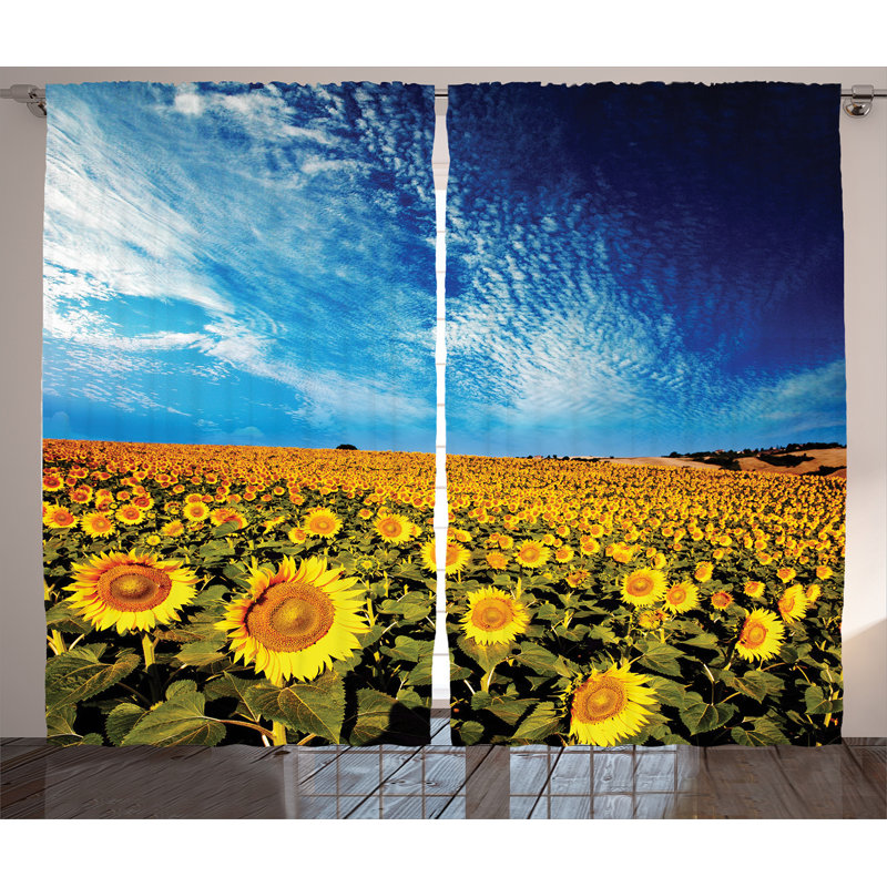 Semi Sheer Curtain Pair, 54" W x 90" L