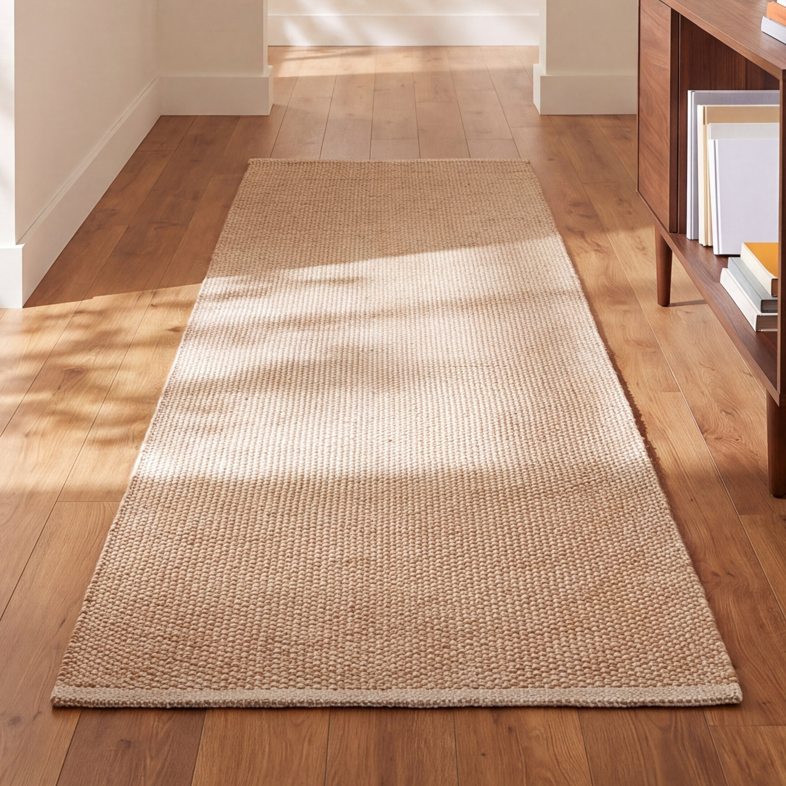 Pebble Natural Handwoven Performance Rug, Runner 2'6" x 8'