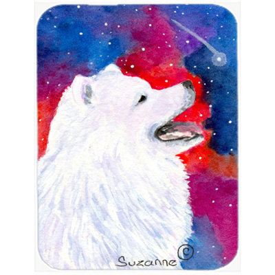 East Urban Home Samoyed Tempered Glass Cutting Board