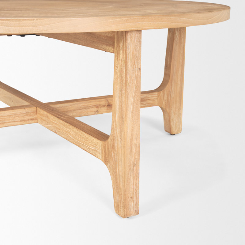 Peach Solid Wood Coffee Table