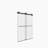 56-60"W X 70"H Frameless Double Sliding Shower Door,5/16" (8Mm) Thick SGCC Tempered Clear Glass,Double Side Easy Clean Coat, Matte Black Finished With Buffer-121720193