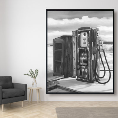 Old Gas Pump Print On Canvas
