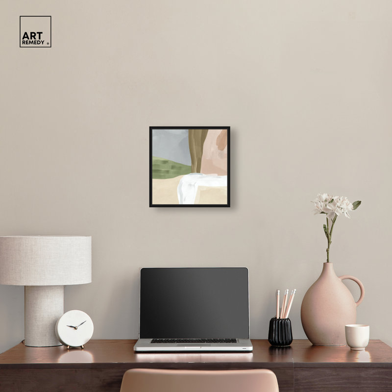 «Mineral Melodic I», impression sur toile encadrée par Art Remedy, cadre noir, 12 x 12, 13"H x 13"W, Black Frame
