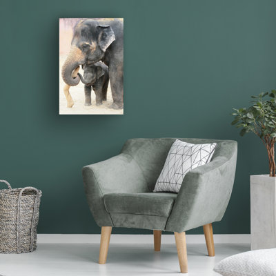 Art mural sur toile tendue - Antje Wenner-Braun «Two» pour décoration de salon, de chambre à coucher ou de bureau - 12 x 19