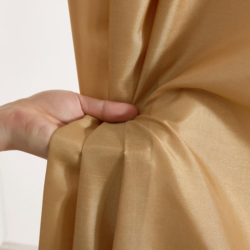Eisenhart Semi Sheer Curtain Pair, 54" W x 96" L, Gold