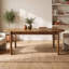Bureau de direction ovale en bois 63 po, bureau d'ordinateur en bois massif Farmhouse