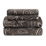 Ensemble de draps en flanelle à motif cachemire