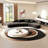Black curved negotiating sofa-105846308-105846312