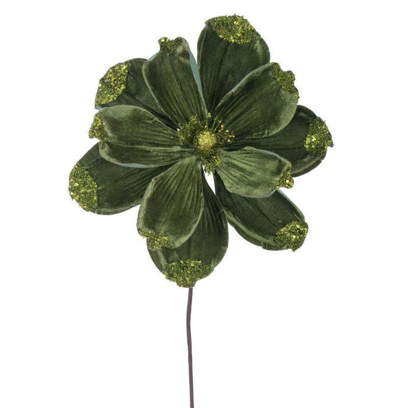 21.5" Velvet Magnolia 4 per Bag., Green