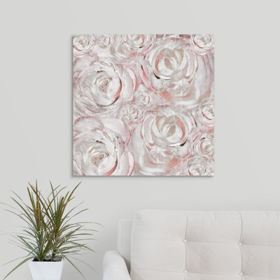 « rosé double iii », peinture sur toile