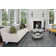 Ania Oriental Floral Slate Grey Performance Area Rug