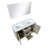 Lafarre Lafarre 48 in W x 20 in D Rustic Acacia Double Bath Vanity, White Quartz Top and 43 in Mirror-113107951-113107949