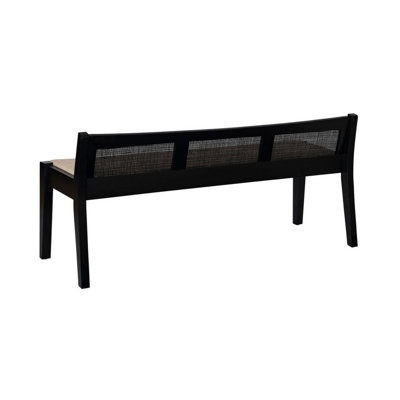 Donner Cane Back Cushioned Bench