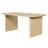 Lily 68.75" Rectangular Dining Table with Ribbed Rubberwood Legs